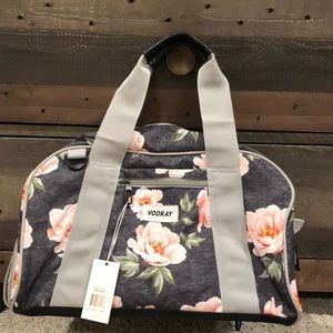 Vooray Burner Gym Bag Rose Navy NEW